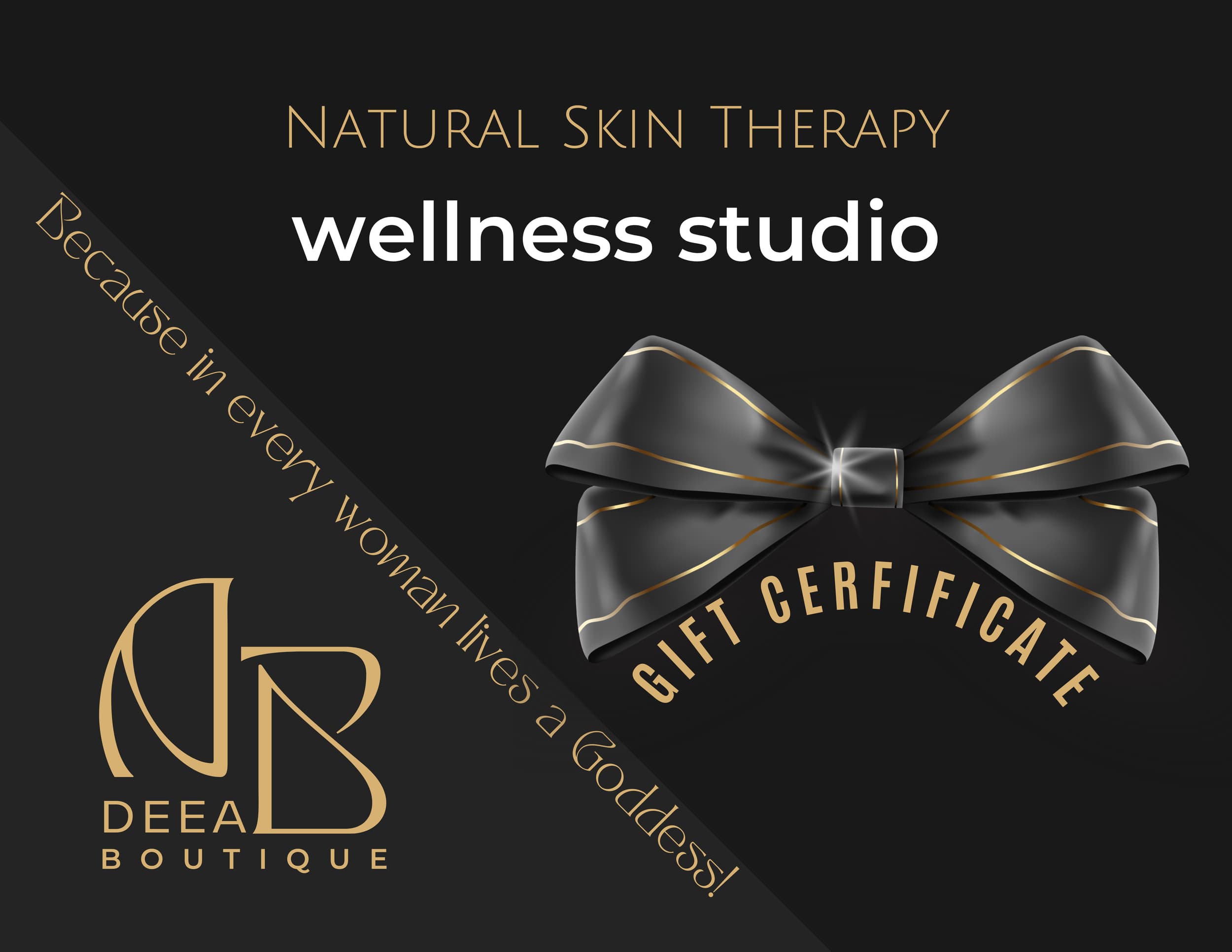 Deea Boutique Gift Certificate - Natural Skin Therapy wellness studio
