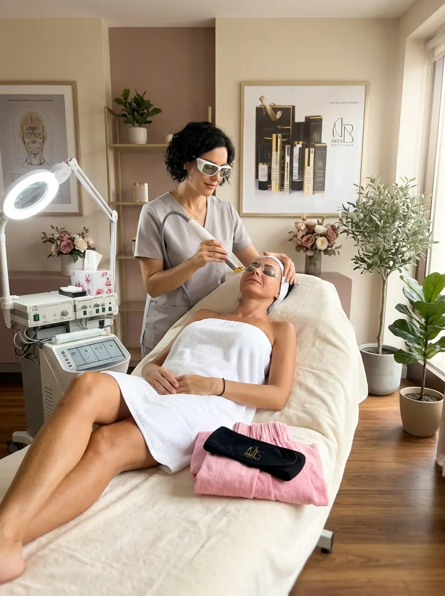 Elegant skincare treatment at Deea Boutique